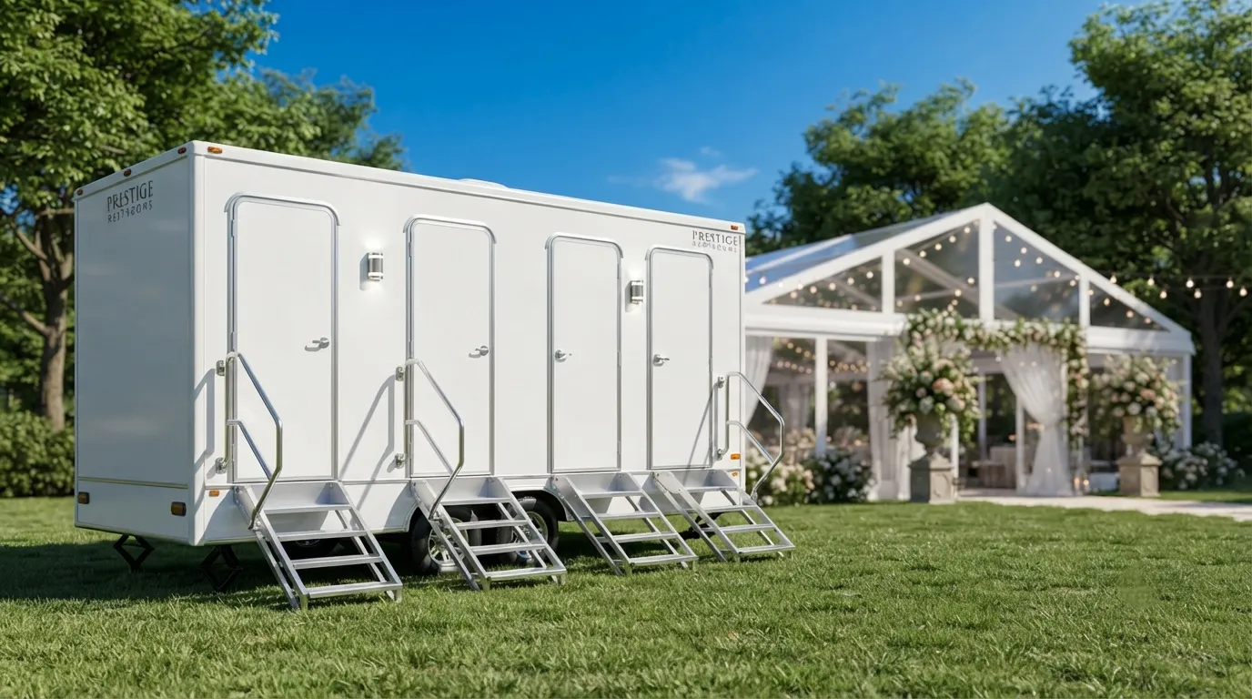 4 Stall Restroom Trailer in Delray Beach, FL