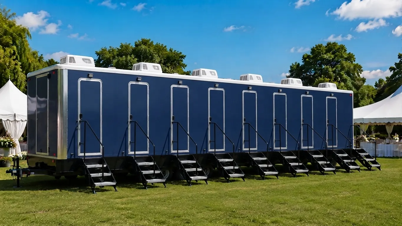 8 Stall Restroom Trailer in Delray Beach, FL